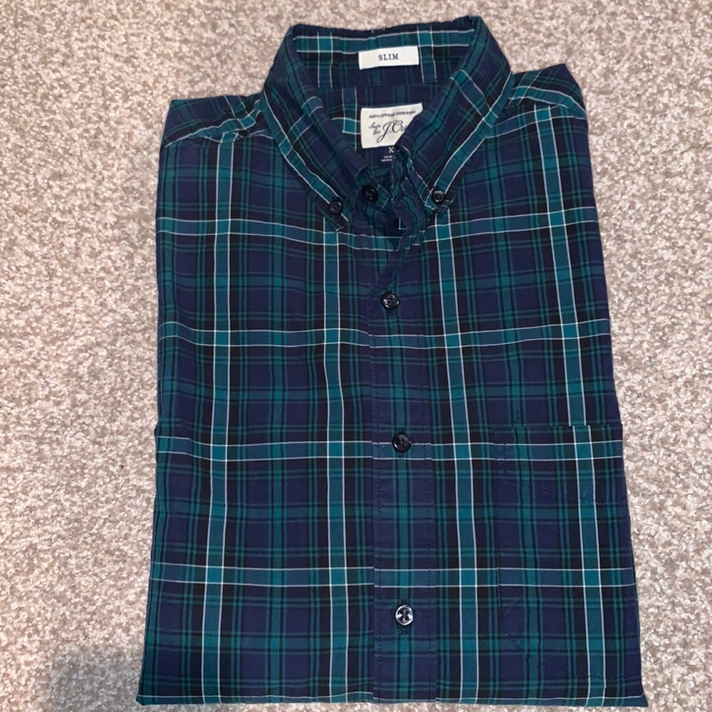 J. Crew Slim Fit LS Button Down w/ Pocket (XS)